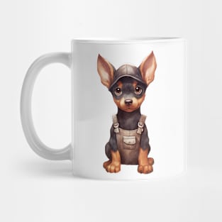 Farmer Doberman Pinscher Dog Mug